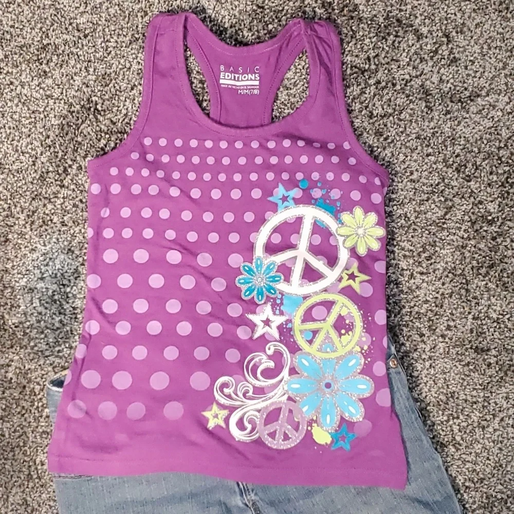 Basic Editions Racerback Tank Top - Picture 3 of 4